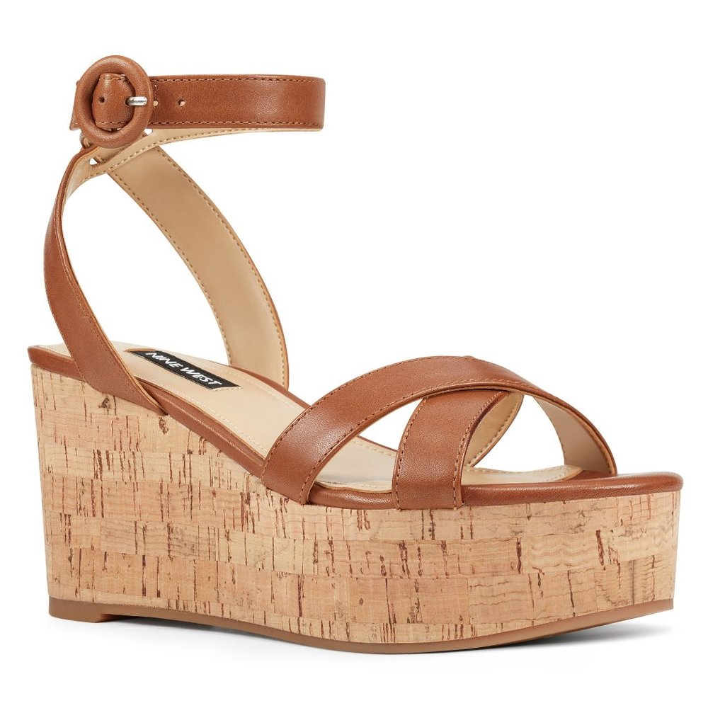 Nine West Janessa Ankle Strap Wedges - Picture 2 of 6